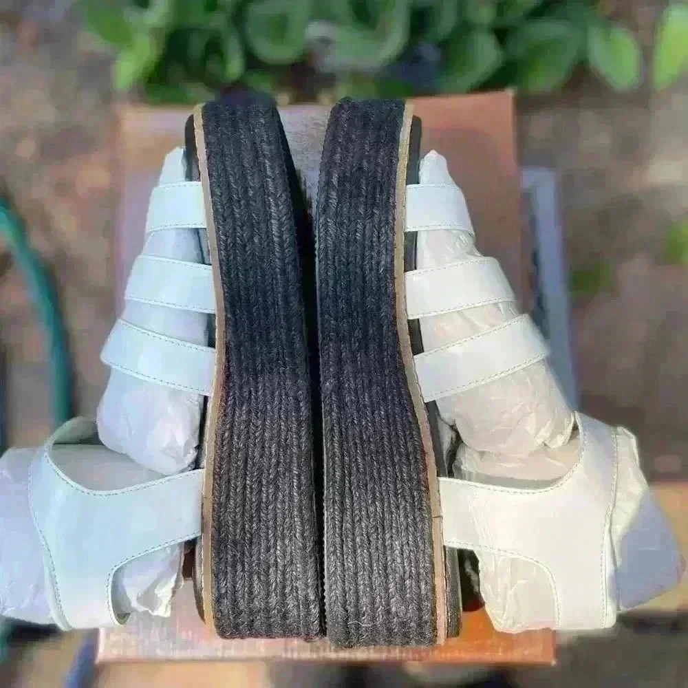 Diba Decide So Women’s White Leather Stacked Heel Sandals - Picture 5 of 9